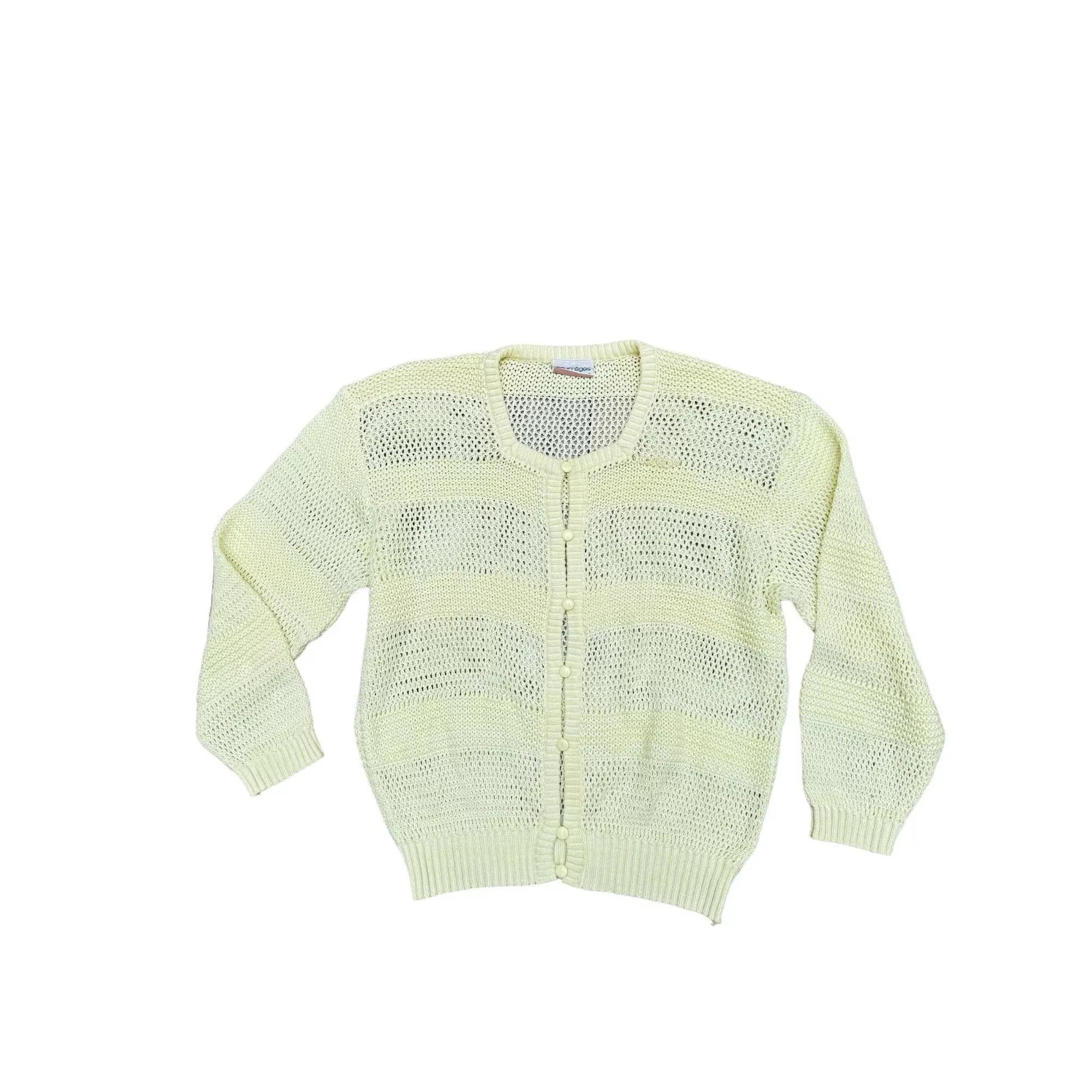 Courreges Sweaters Courreges Vintage 1970S Light Yellow Knit