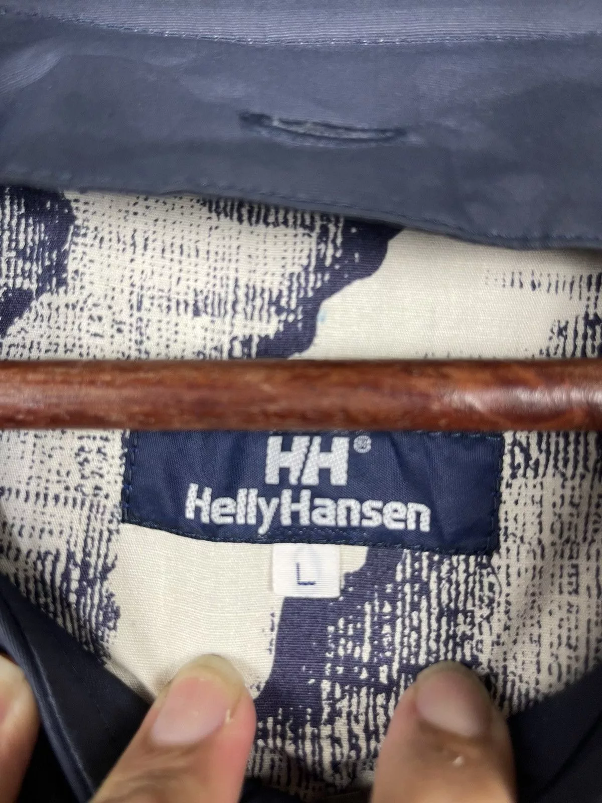 Helly Hansen Light Jackets Helly Hansen × The Mountain Rare Helly Hansen Trench Coat Collection Fullprinted Blue