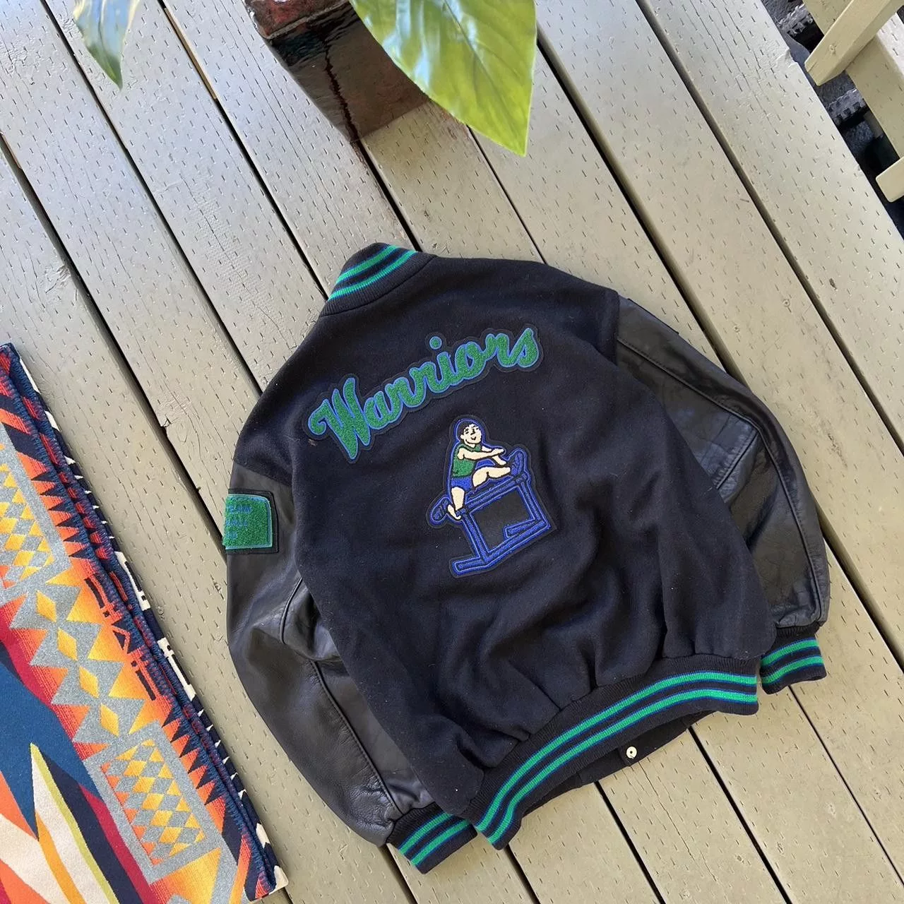 Vintage Light Jackets Vintage Varsity Jacket Black