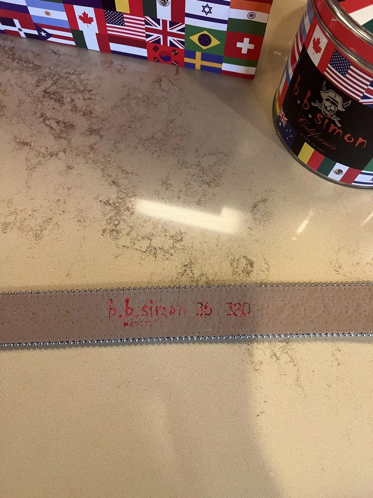 B.B. Simon Belts B.B. Simon bb simon belt Purple