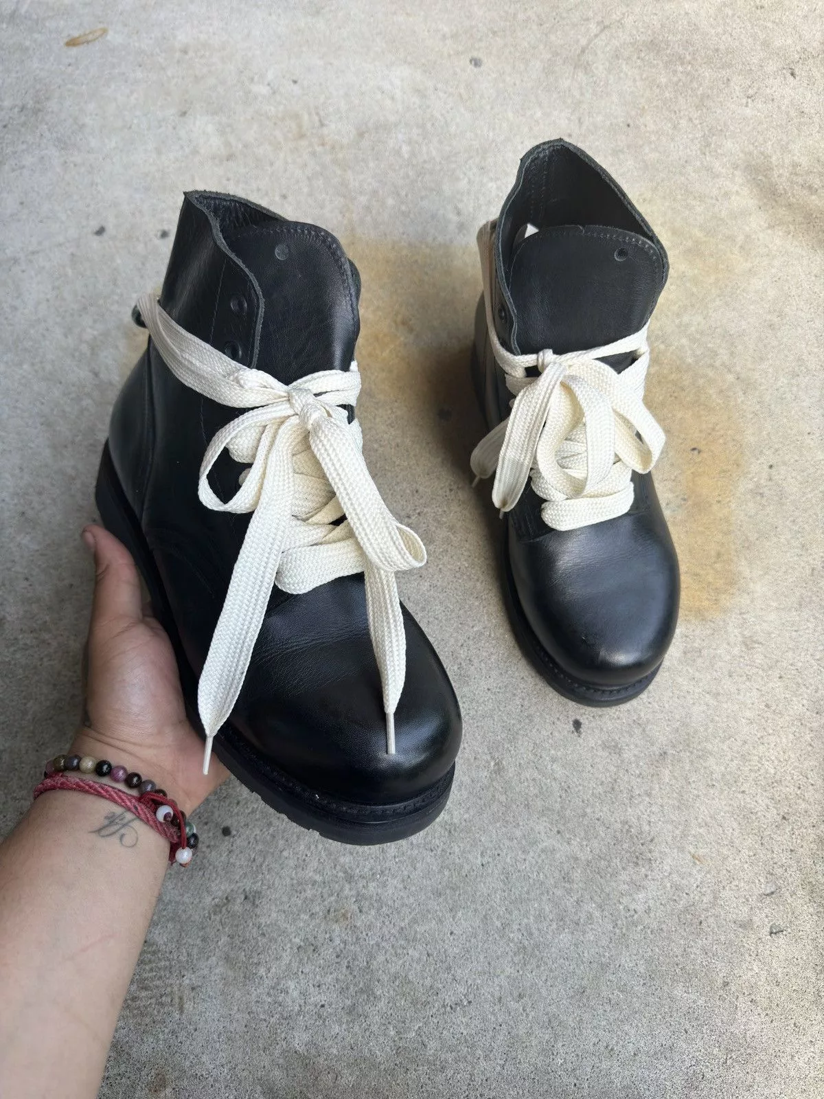 Other Boots Other 1980s Vintage Leather Combat Ankle Boots Black