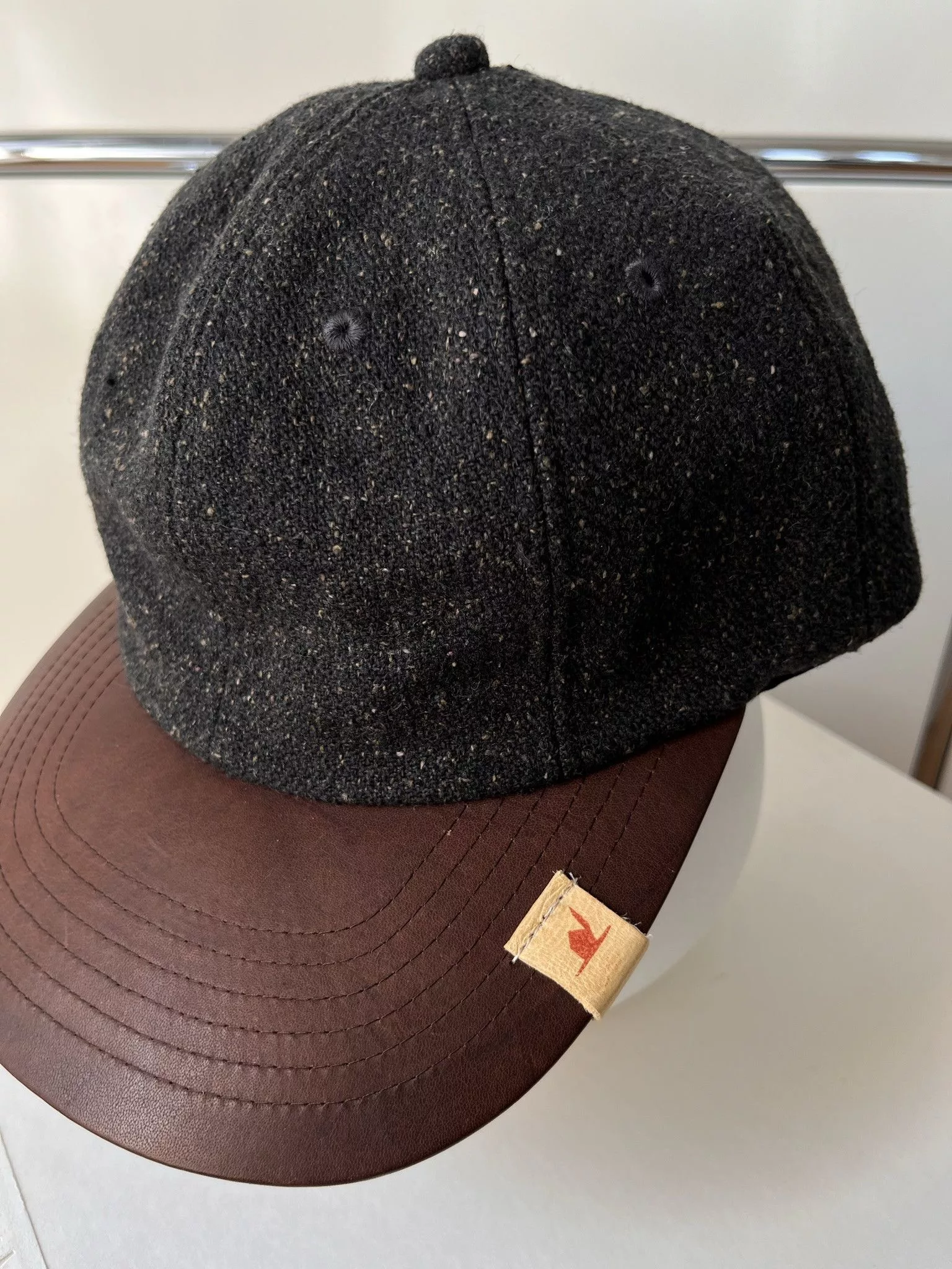 Visvim Hats Visvim visvm EXCELSIOR CAP (MELANGE WOOL) Black
