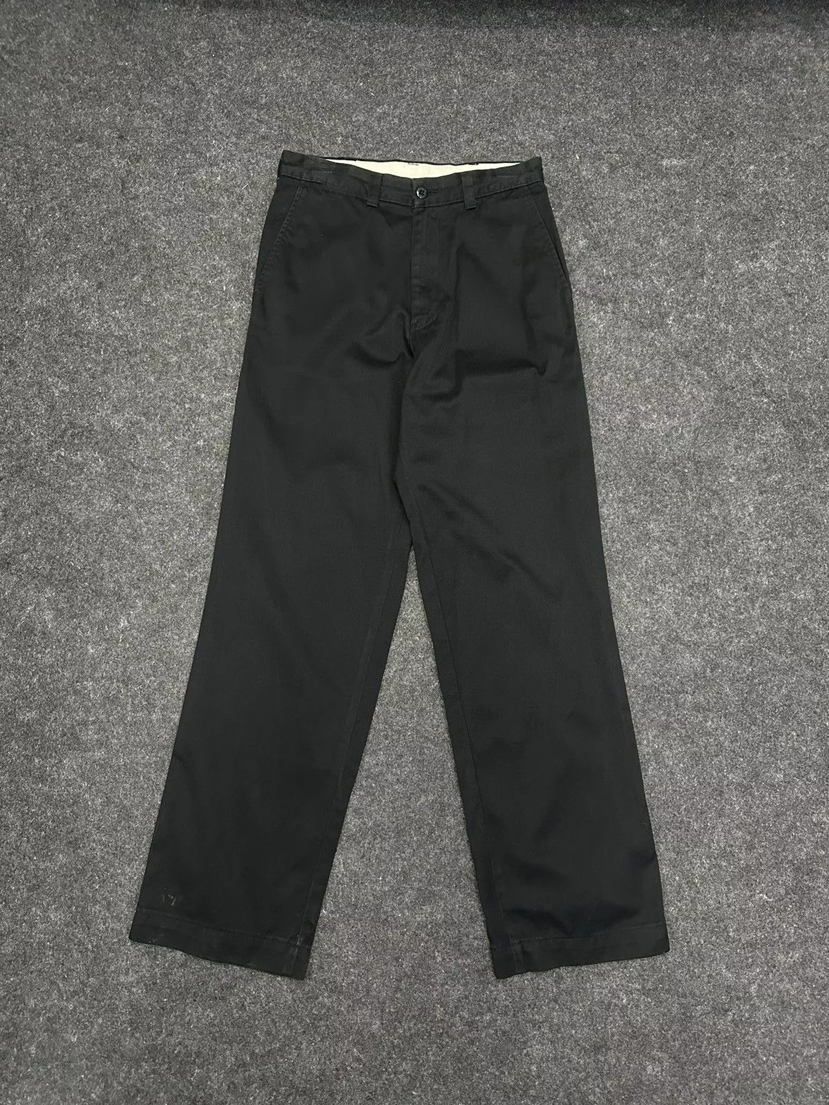 Schott Casual Pants Schott Baggy Trouser Combat Pant Size 28 F31 Black Vintage