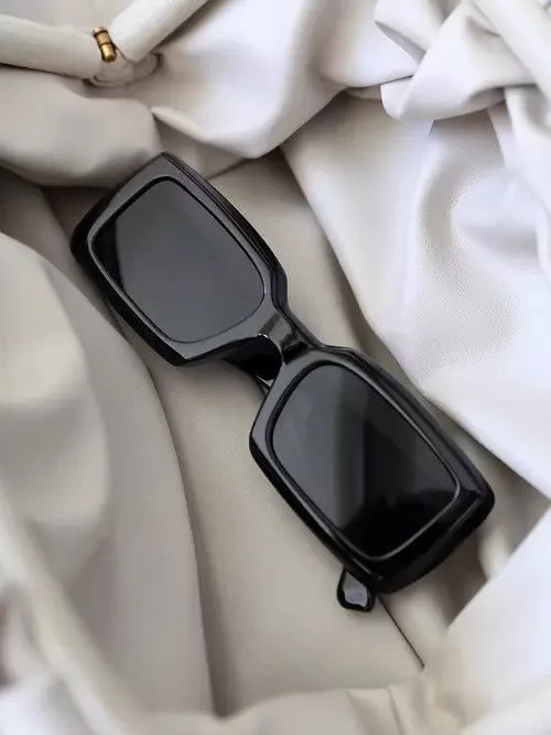 Designer Sunglasses Designer × Electric Visual Vintage square frame sunglasses Black
