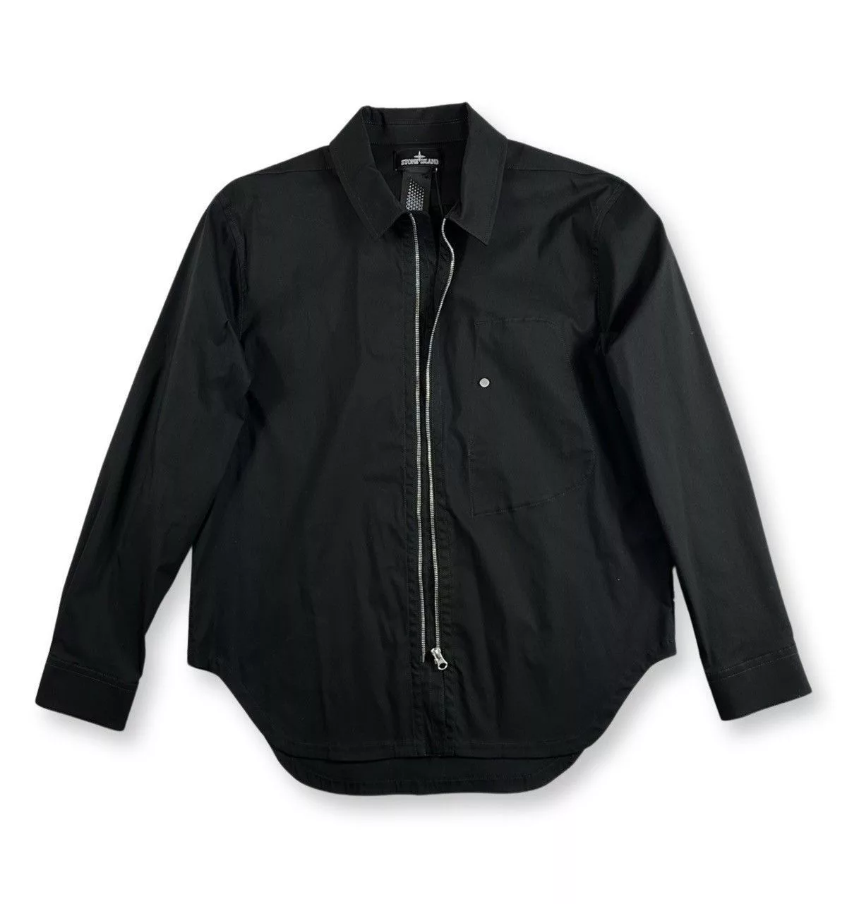 Stone Island Shadow Project Shirts Button Ups Stone island shadow project twill overshirt Black