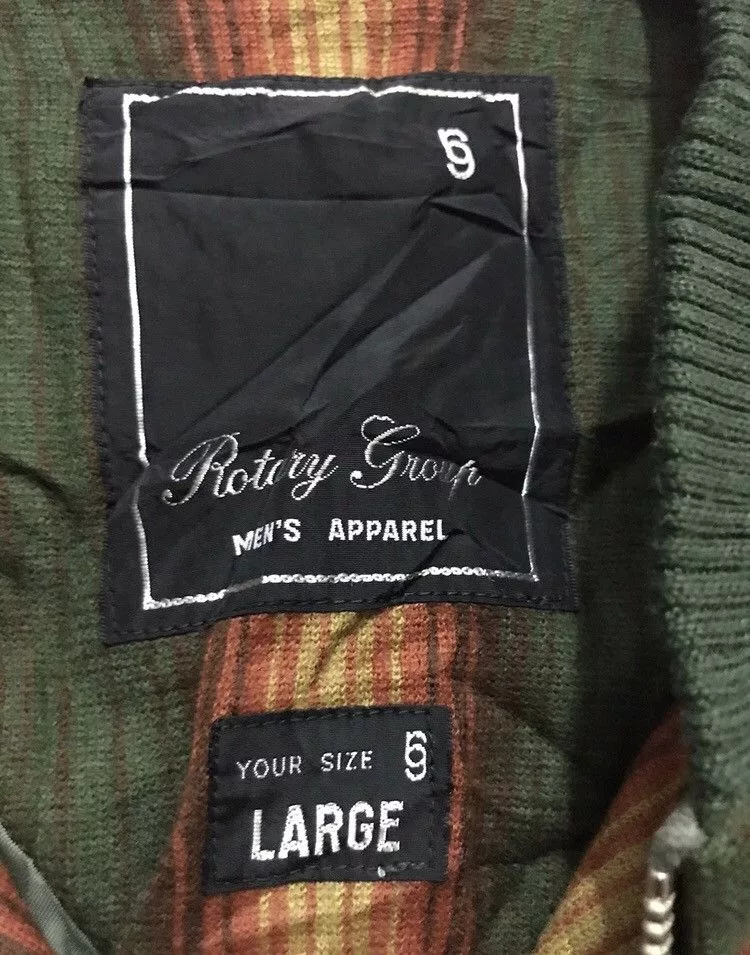 Japanese Brand Light Jackets Japanese Brand × Vintage Rotry group stripes bomber jacket Multi
