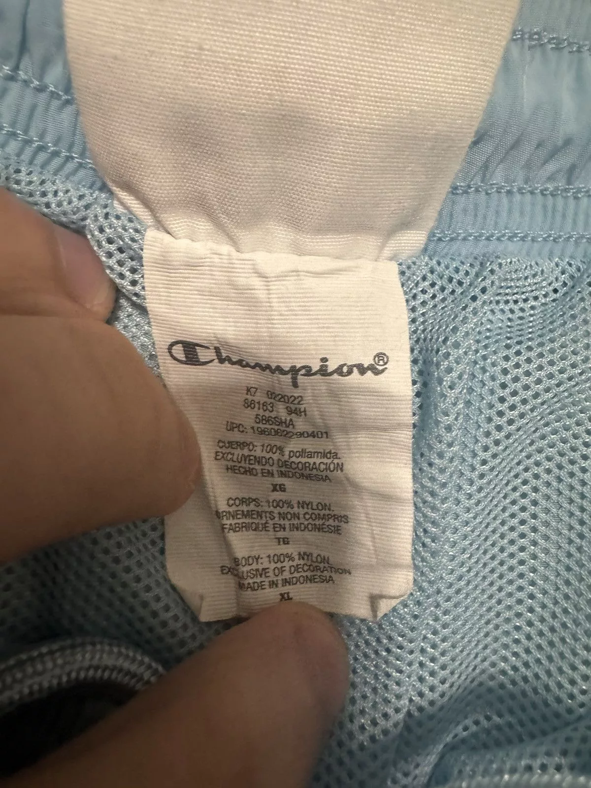 Champion × Vintage Vintage Champion shorts XL Blue Streetwear