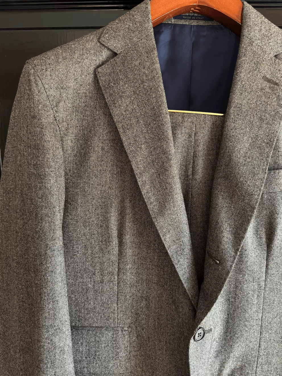 Sid Mashburn Suits Sid Mashburn Brown Tic Weave Flannel Suit 50IT (40R)