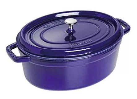 DARK BLUE 7 QT OVAL COCOTTE