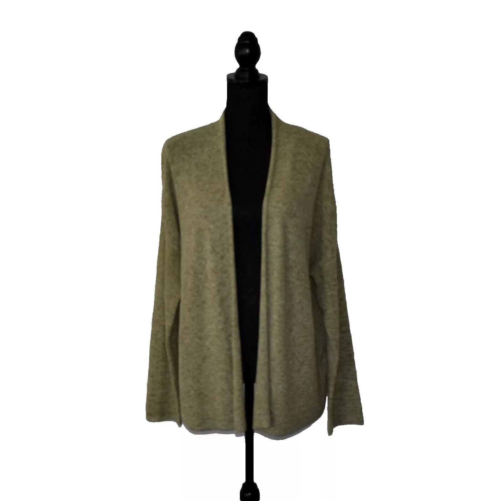 Eileen Fisher Sweaters EILEEN FISHER Organic Cotton Knit Cardigan Sweater Size L Green
