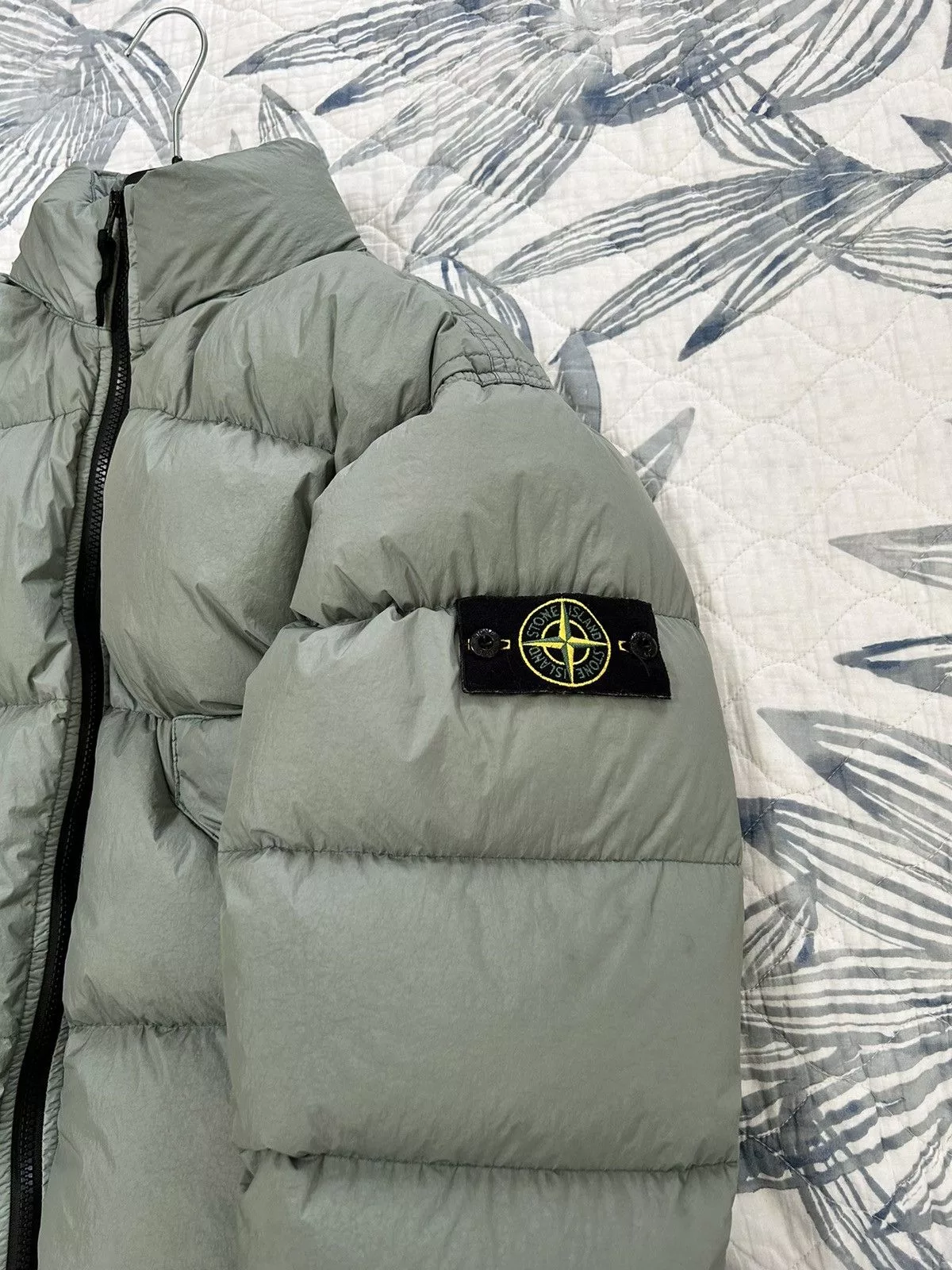 Stone Island Raincoats Stone Island puffer jacket Green
