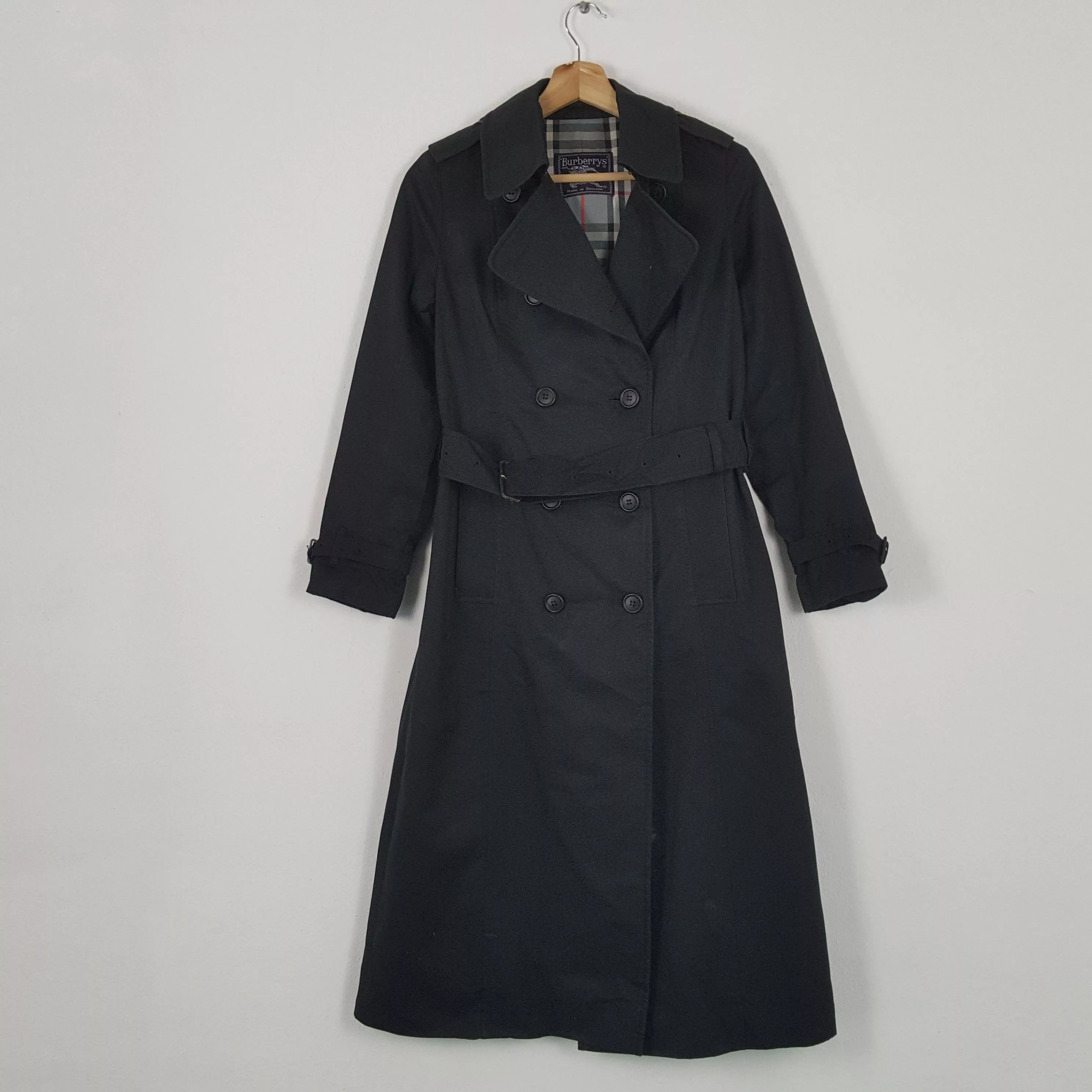 Burberry Jackets Burberry × Vintage Vintage BURBERRY LONDON Nova Check Trench Coat Jacket Black