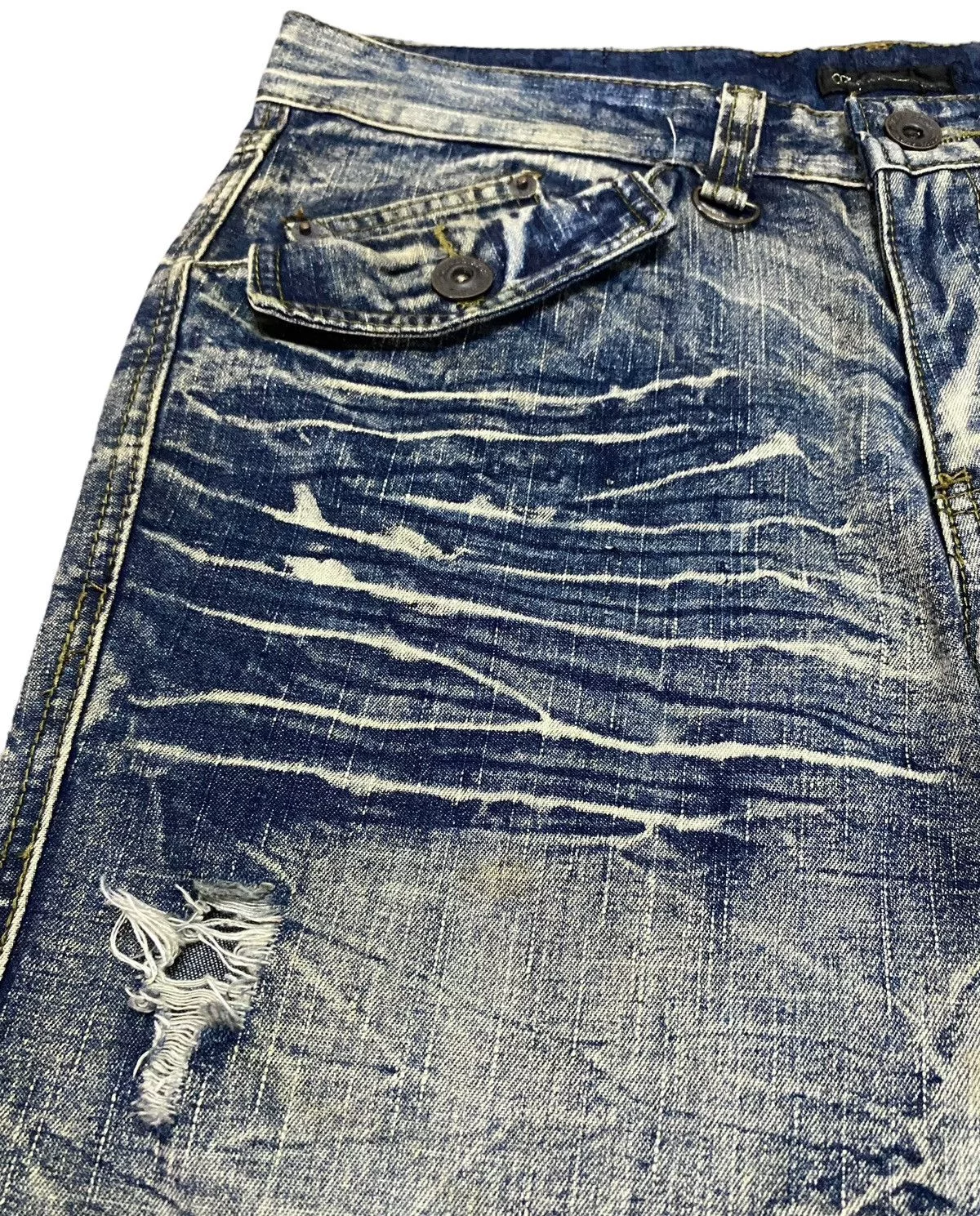 If Six Was Nine Denim If Six Was Nine Rare Design Vintage Brand Black Crown Flared Jeans 1990s Blue Avant-Garde