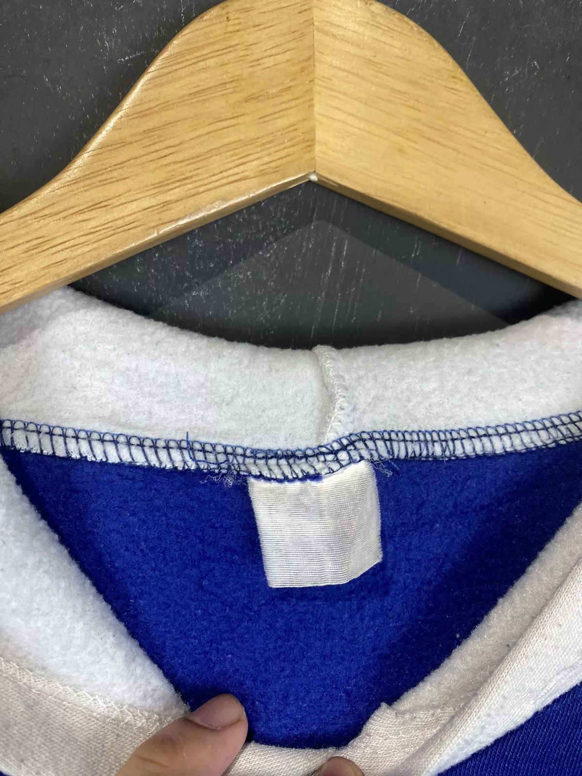 MLB Sweatshirts Hoodies MLB × Vintage 90s MLB Dodgers Thrashed Pullover Hoodie Blue