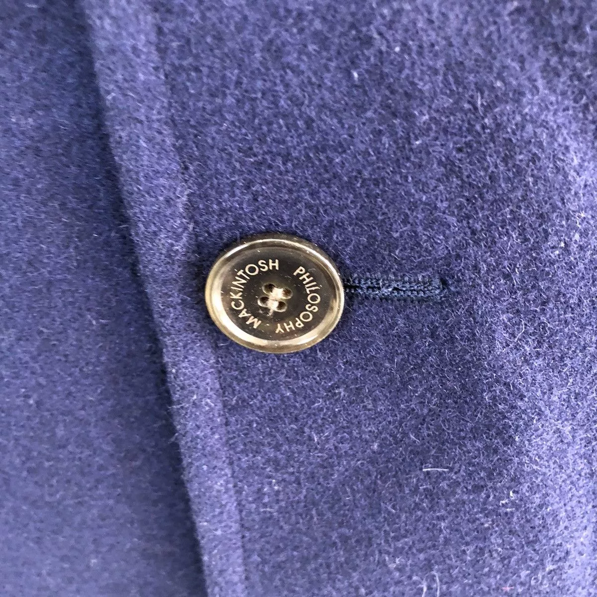Mackintosh Heavy Coats MACKINTOSH PHILOSOPHY ADMIRAL MELTON WOOL JACKET Blue