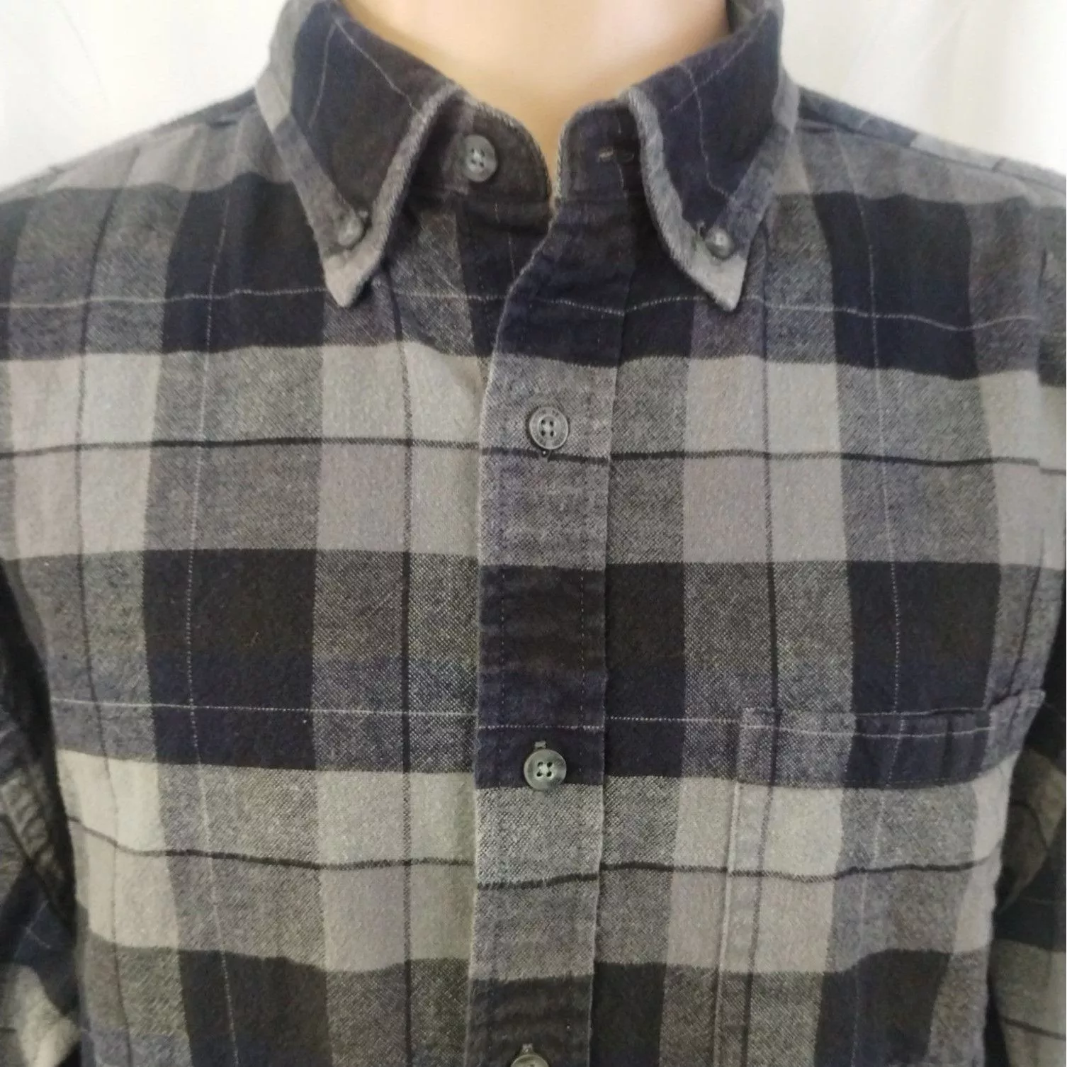 Pendleton Shirts Button Ups Pendleton Men's Grey/Black Shirt/Button Up Size L SKU 3749 Gray