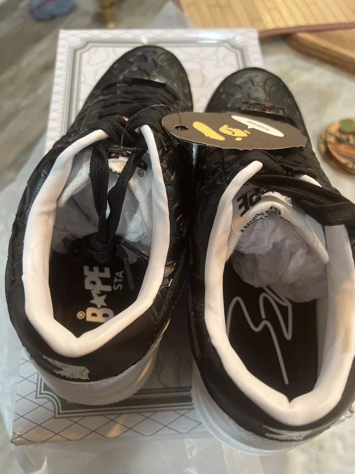 Bape Low Top Sneakers Bape × Designer × Future Future x bathing ape bape sta low Black