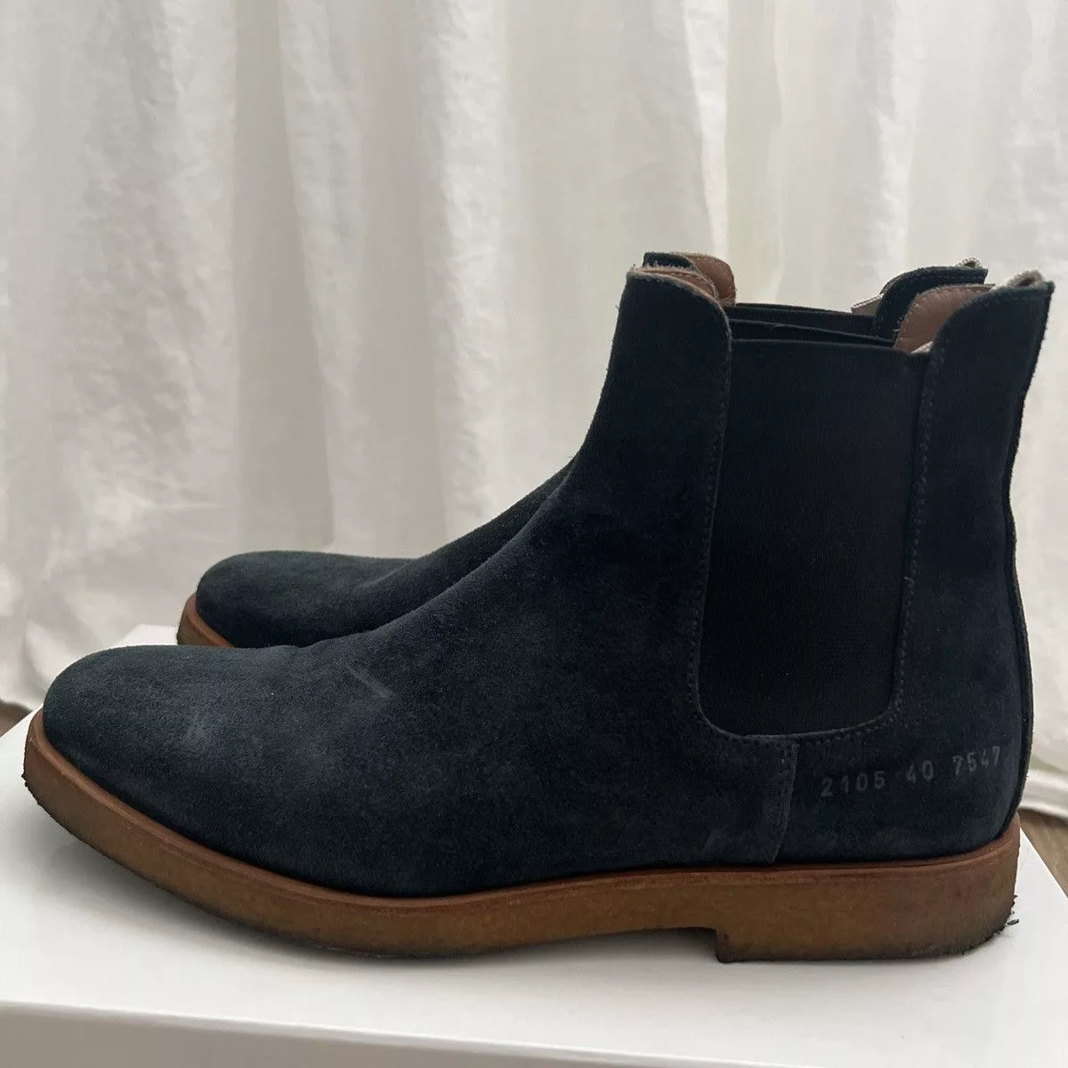 Common Projects Boots Common Projects Chelsea Boot Black Suede Sz 40