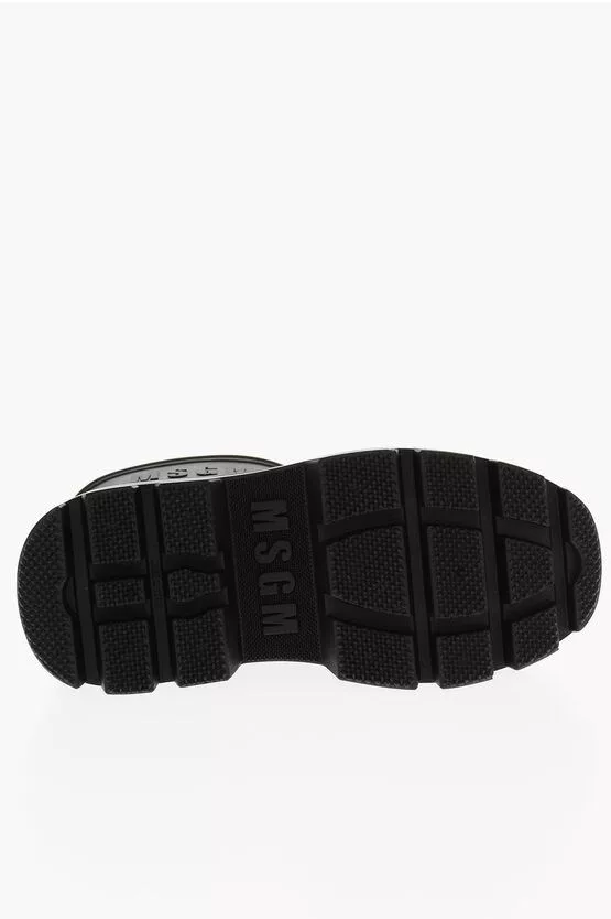 MSGM Boots MSGM og1mm0724 Carrion Sole Rubber Boots in Black