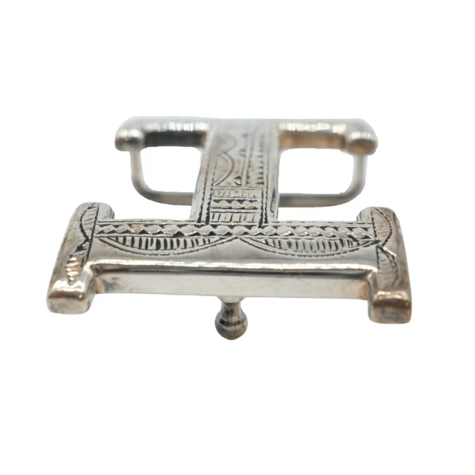 Hermes Miscellaneous Hermes Belt Buckle Constance Touareg SV925 Silver Multi
