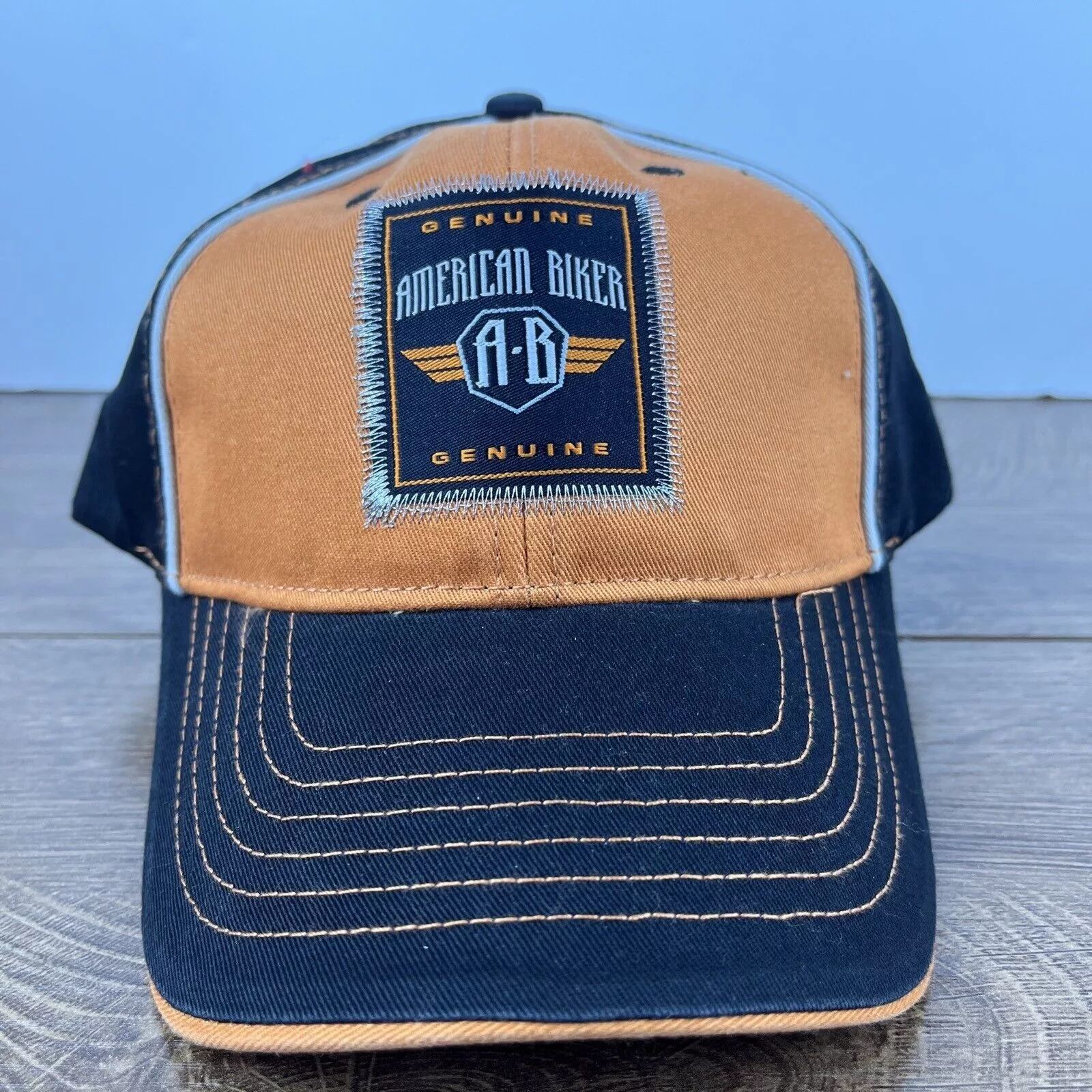 Other Hats Other American Biker Hat American Biker Orange Hat Adjustable Adul