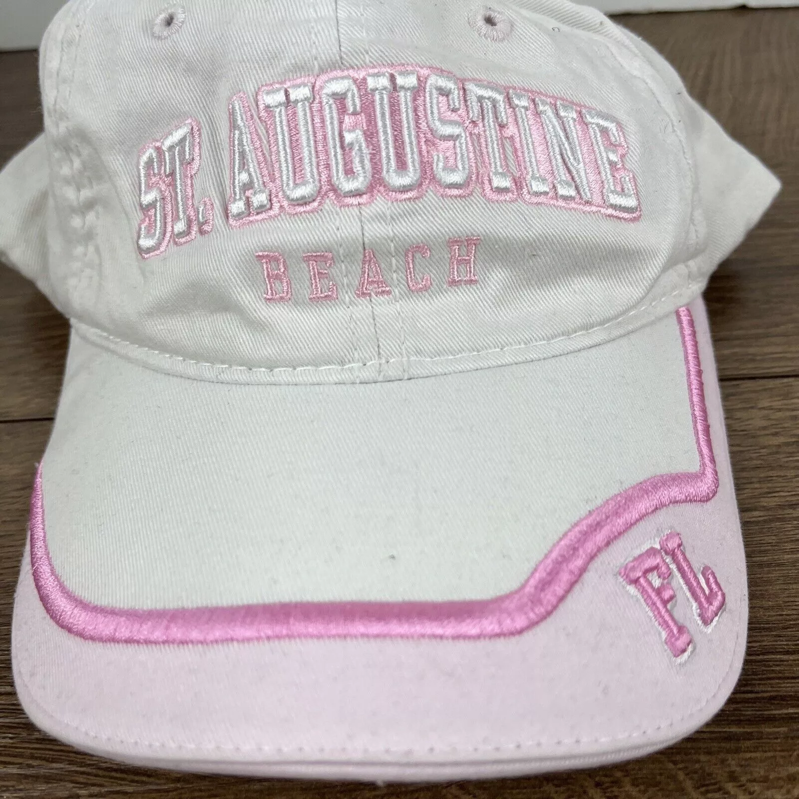 Other Hats Other St. Augustine Florida Hat St Augustine White Hat Adjustable