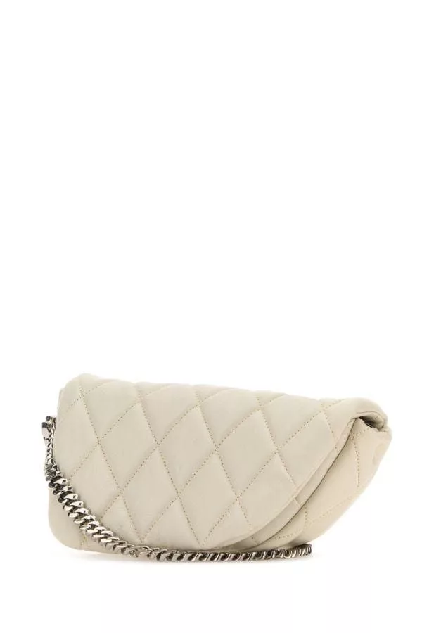 Burberry Crossbody Bags Burberry White Leather Shield Lock Shoulder Bag Multi