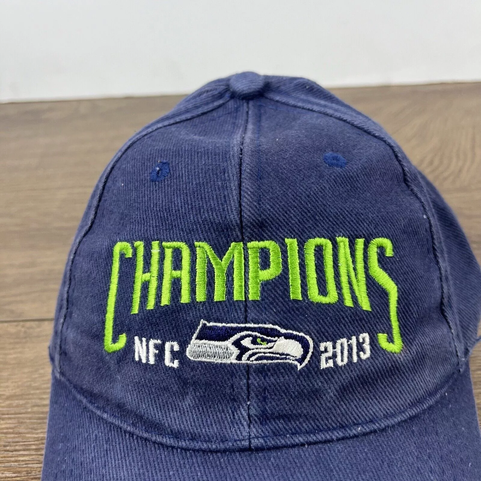 Other Hats Other Seattle Seahawks Hat 2013 NFC Champions Blue Cap Adjustable