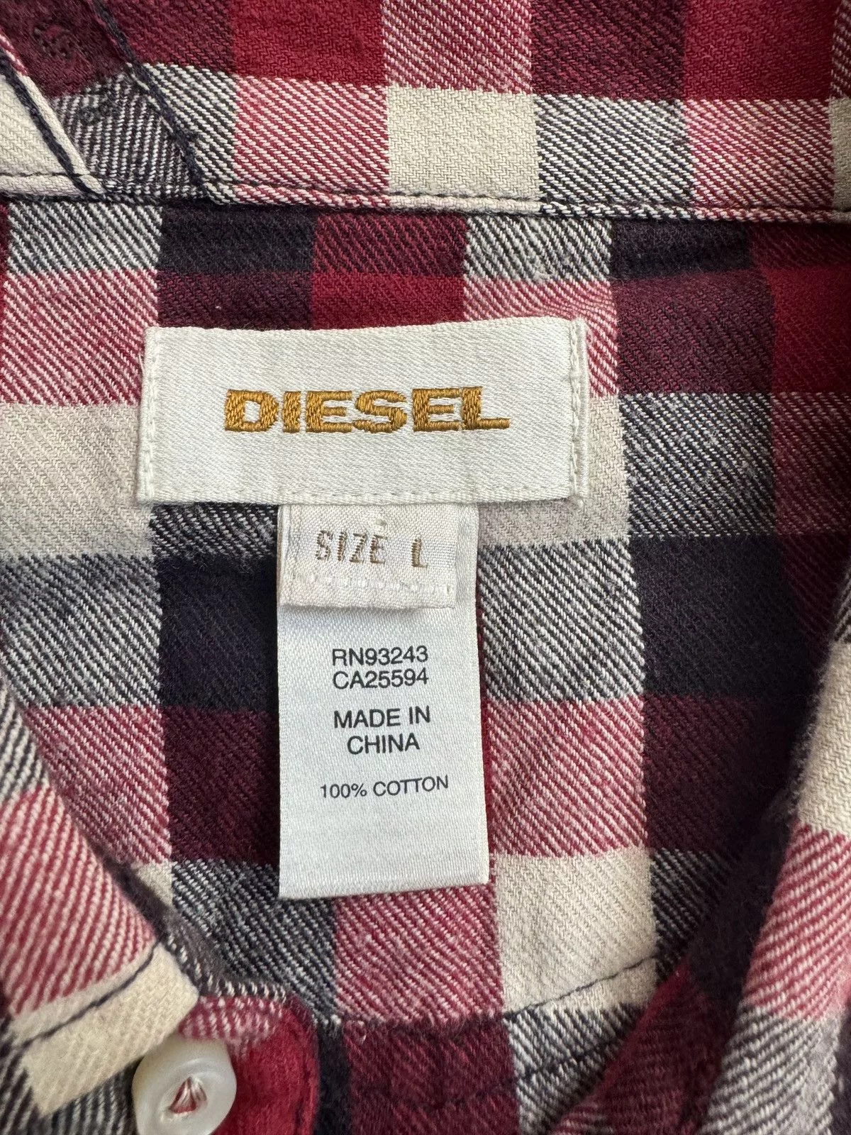 Diesel Shirts Button Ups Diesel Button Up Black