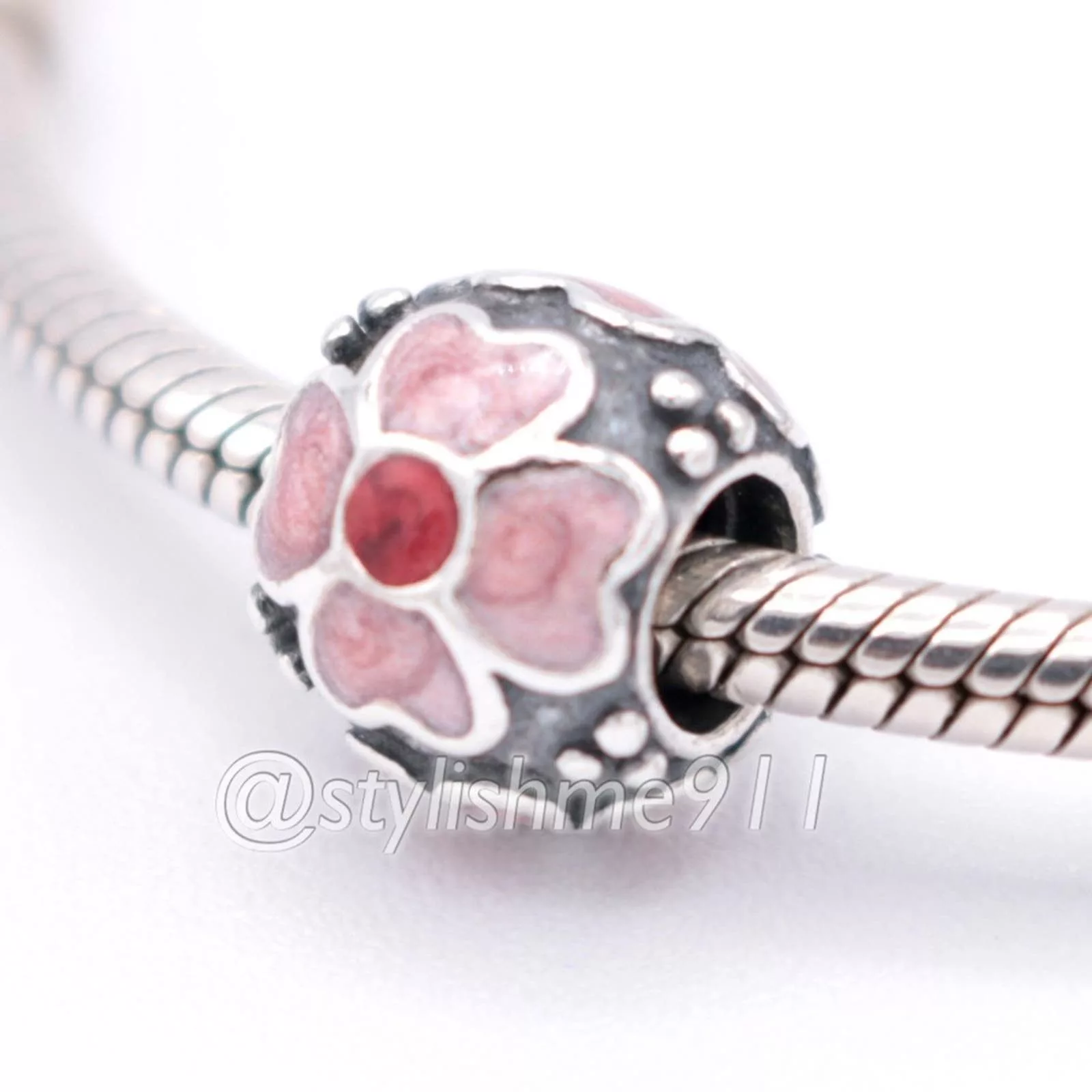 pandora Bracelets Authentic PANDORA Red Daisy Charm - 790433ER