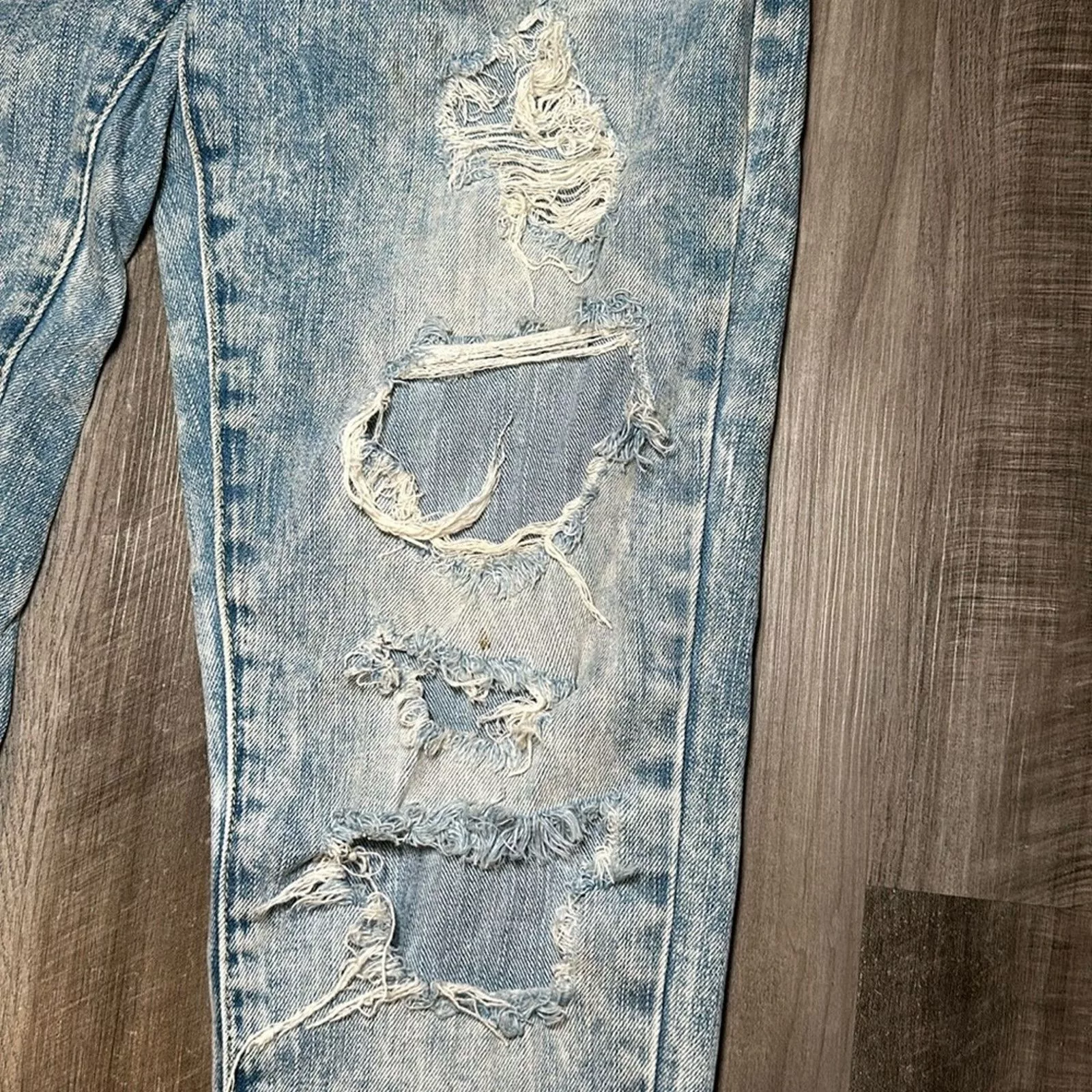American Eagle Outfitters Denim American Eagle Outfitters American Eagle Flex Distressed Skinny Jeans - 29x32 Blue