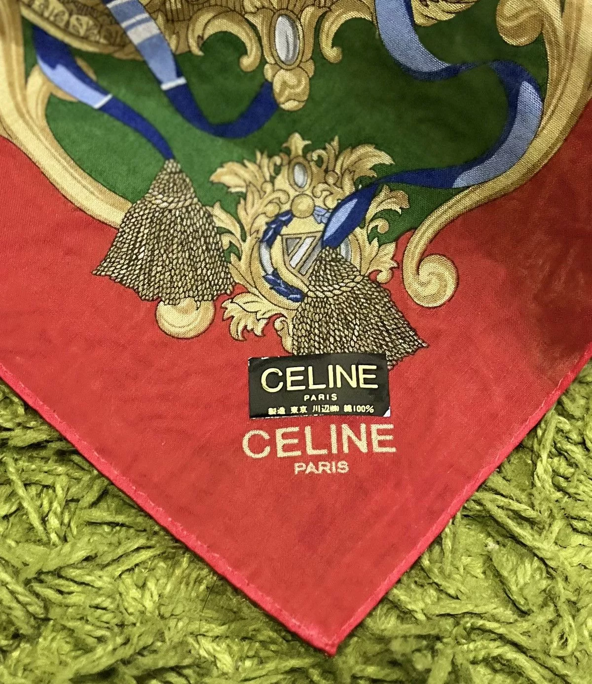 Celine Miscellaneous Celine Pocket Square Multi Luxury