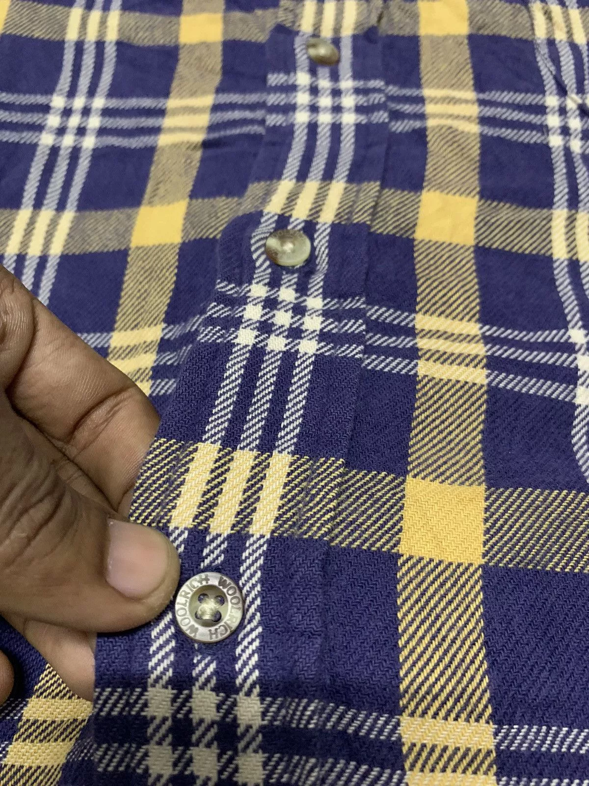 Vintage Shirts Button Ups Vintage × Woolrich Woolen Mills woolrich button up western style Blue Streetwear