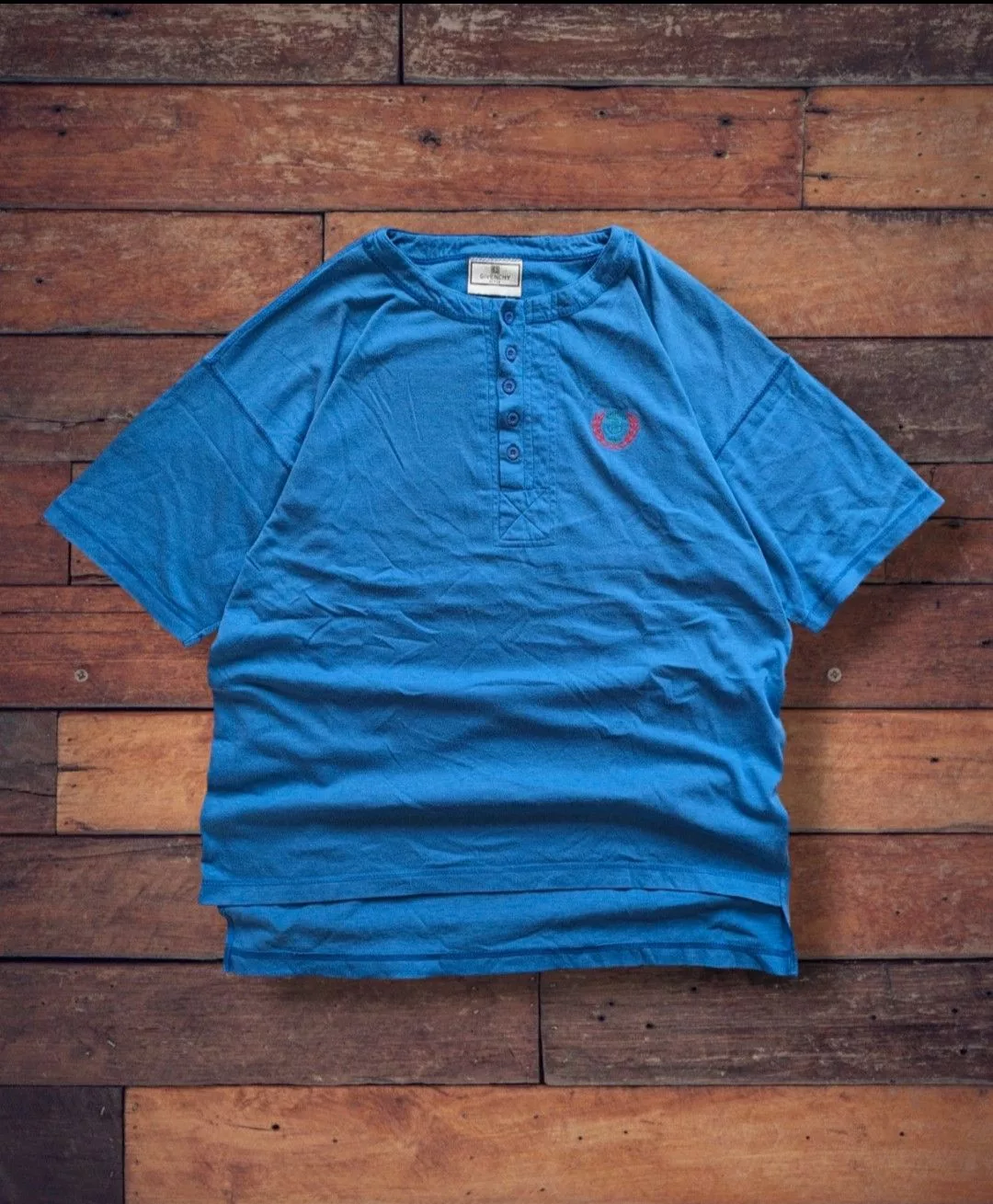 Givenchy Short Sleeve T Shirts Vintage 90s Givenchy Active Tshirt Blue