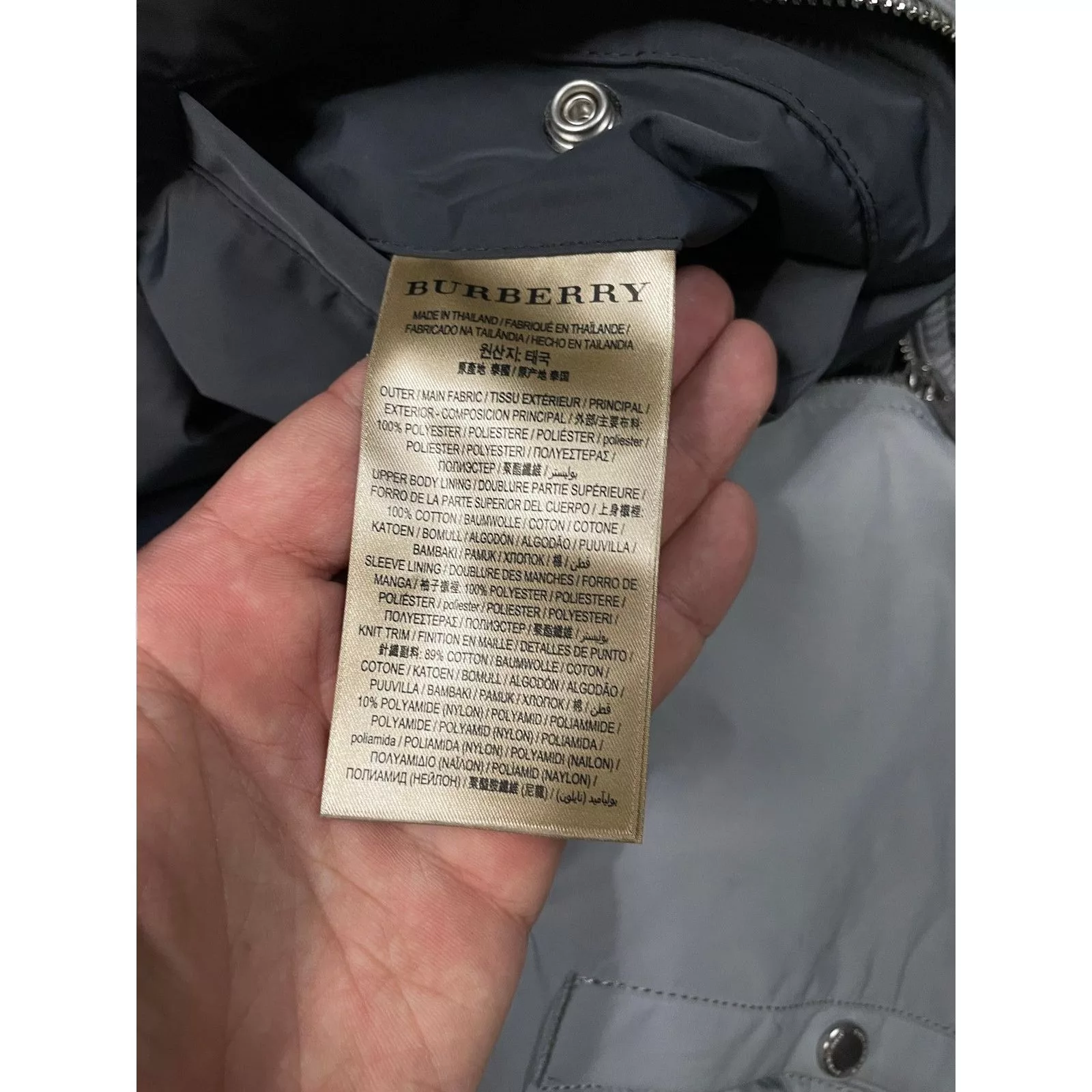 Burberry Light Jackets Burberry Windbreaker Grey 52 Used Gray
