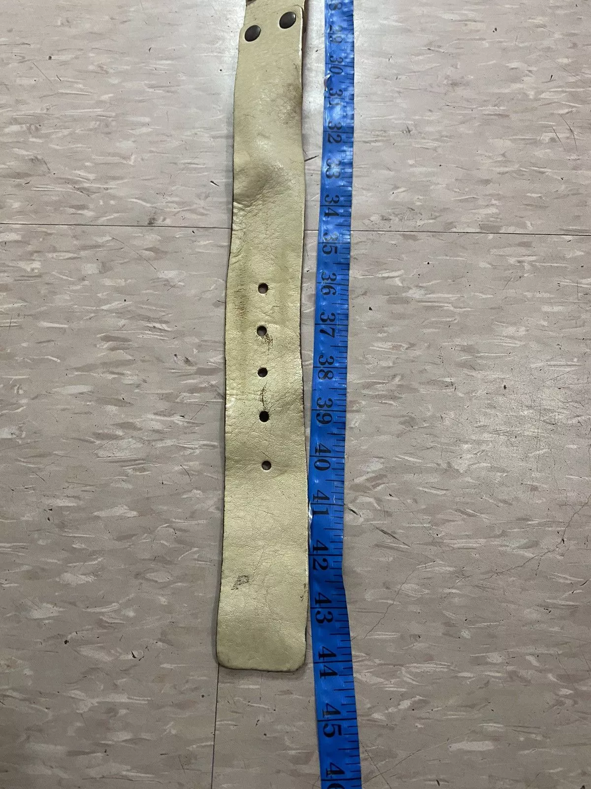 Diesel Belts Vintage diesel leather belt White