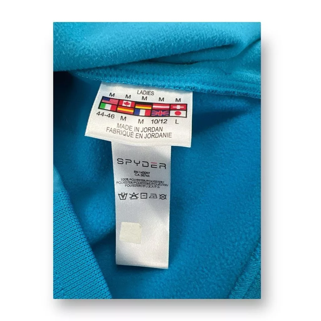 Spyder Jackets Spyder Sweater Core Full Zip Blue Jacket Size Medium