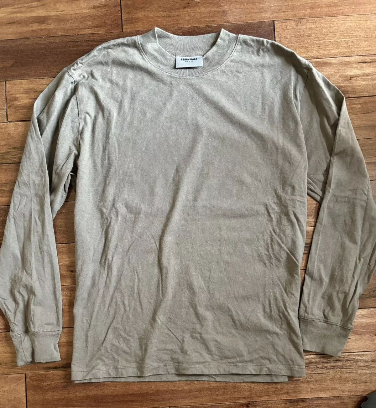 Essentials Long Sleeve T Shirts Essentials × Fear of God Essentials long sleeve Brown