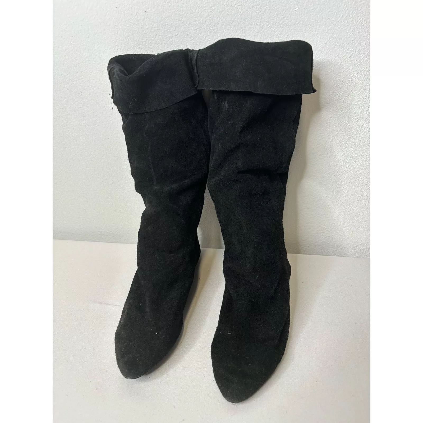 Vintage Boots Vintage 80's Black Suede Boots