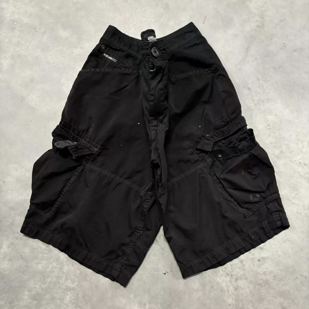 Ecko Unltd. Shorts Ecko Unltd. × Vintage Crazy Vintage Y2K/2000s Grunge Black Ecko Skater Cargo Shorts! Streetwear