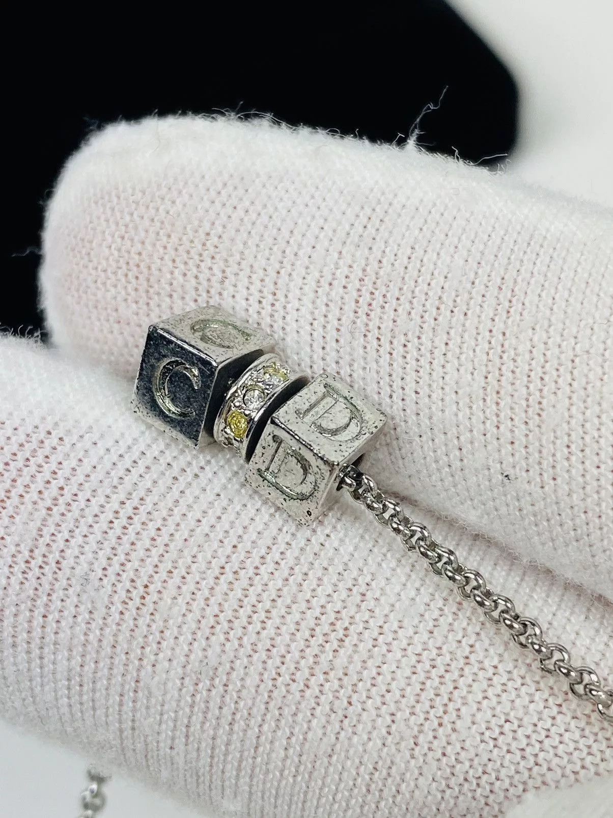 Dior Necklaces Dior CD Dice Necklace Silver