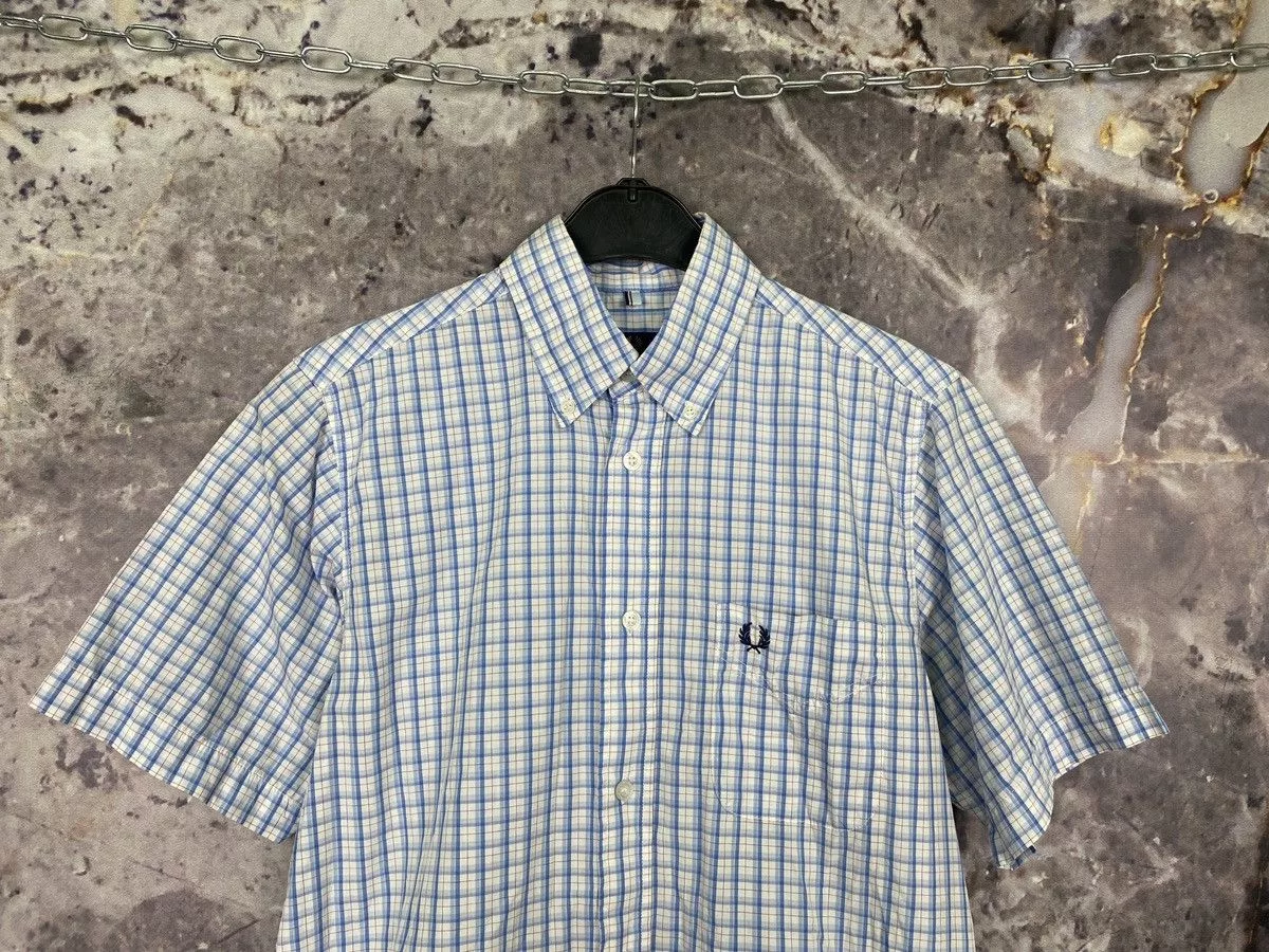 Fred Perry Shirts Button Ups Fred Perry × Vintage Men’s Fred Perry Sleeveless Shirt Streetwear Size Small Multi