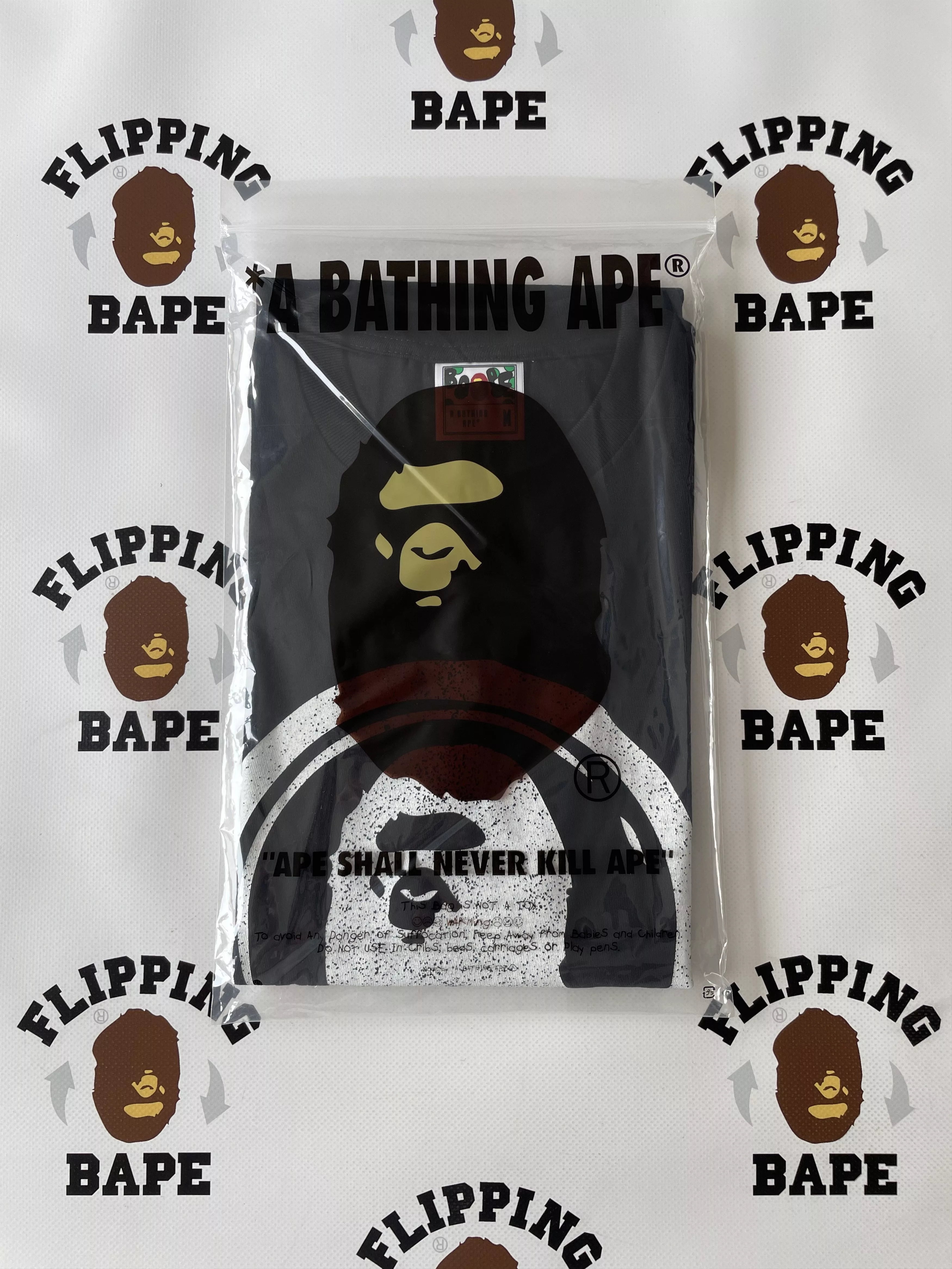 Bape Short Sleeve T Shirts BAPE JAPANESE SEAL TEE Black