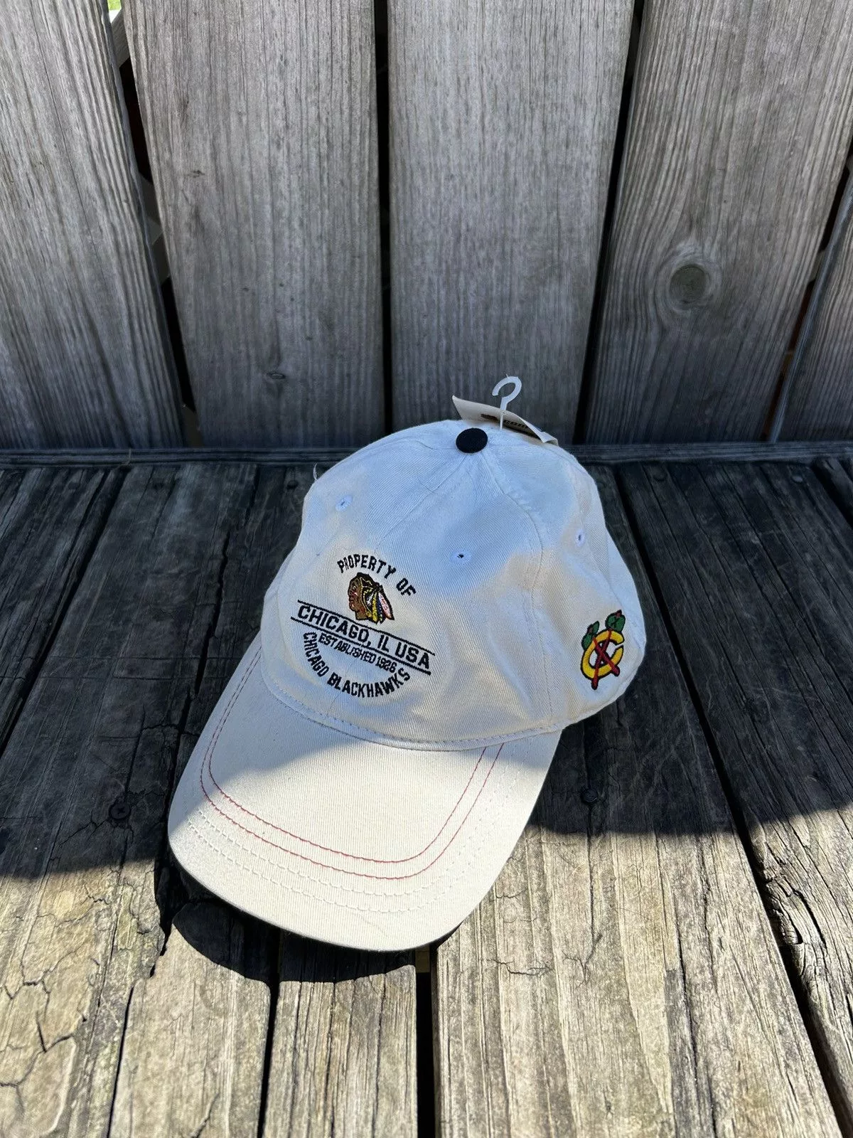 NHL Hats NHL Vintage Chicago Blackhawks Hat White