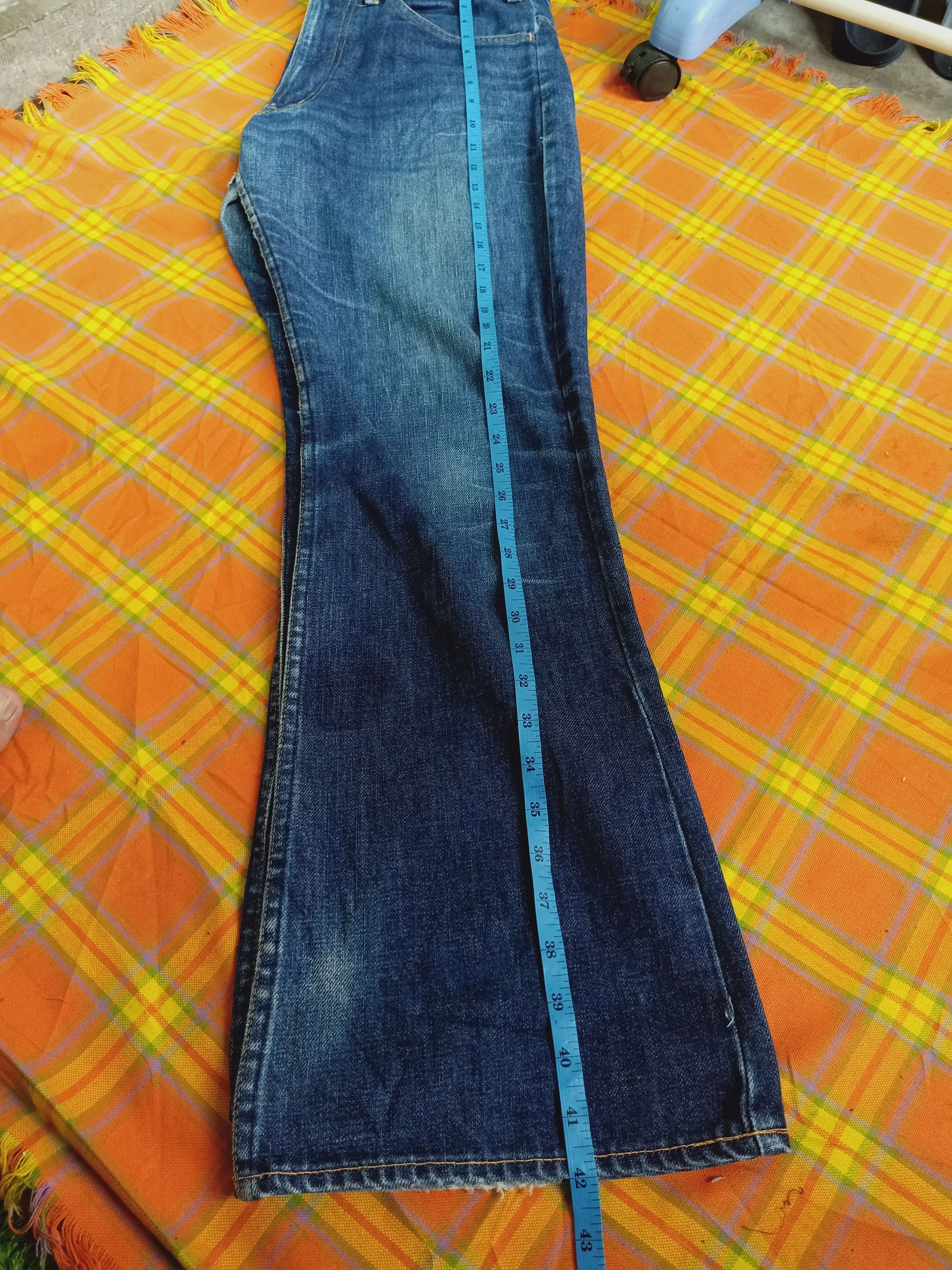 Denime Denim Denime × RESOLUTE Boot cut DENIME ORIZZONTI orange tag jeans Blue