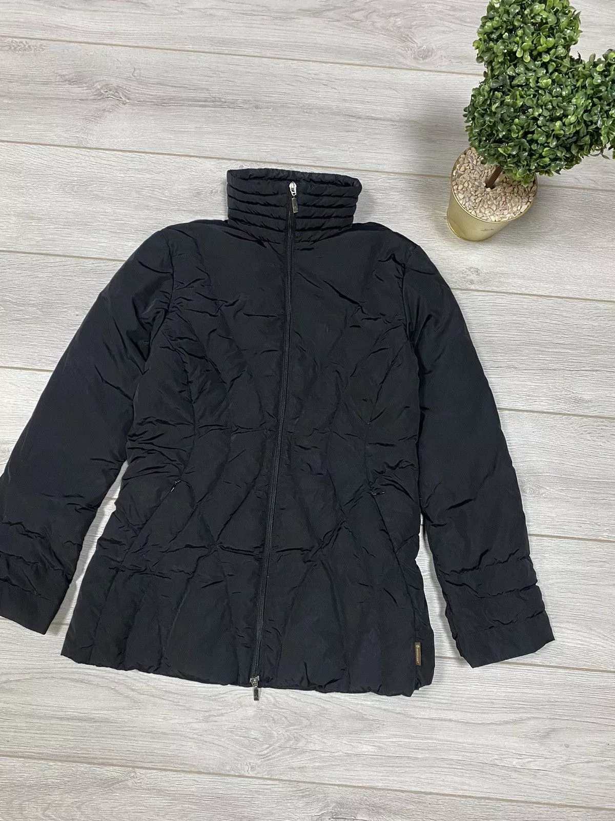 Moncler Down Jackets Moncler × Vintage Moncler vintage puffer down jacket stitched Black