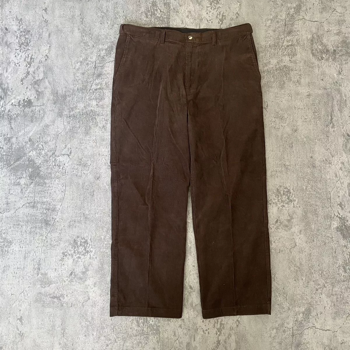 Vintage Casual Pants Vintage 90s Mocha Brown Baggy Skater Corduroy Wide Leg Pants