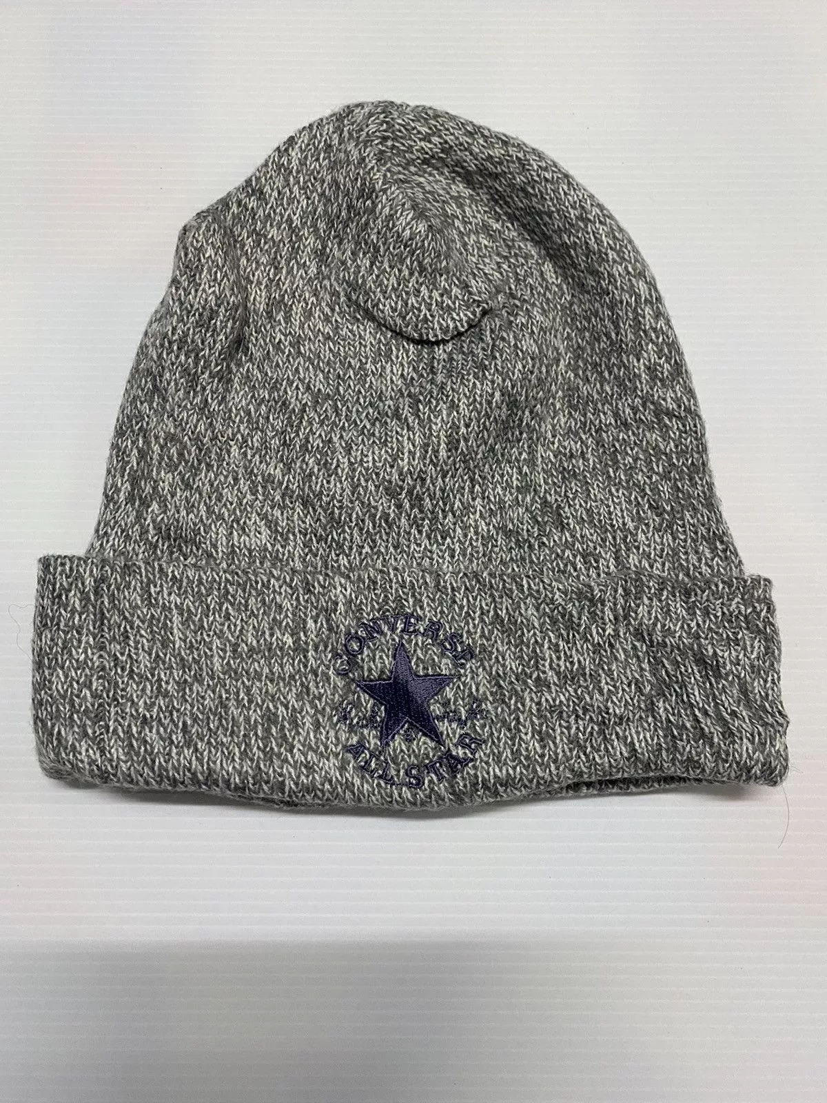 Converse Hats Converse Small Logo Embroidery Beanie Hat Gray Streetwear