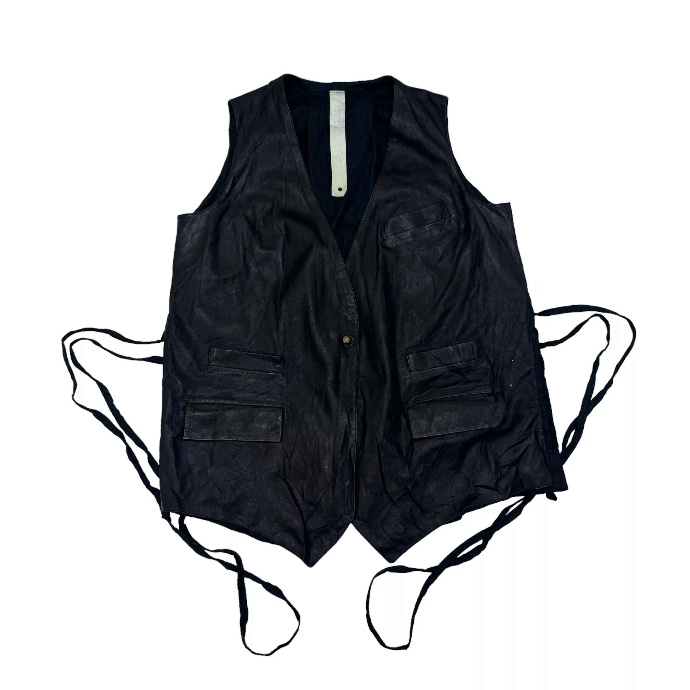 Isaac Sellam Experience Vests 🔥ISAAC SELLAM EXPERIENCE LAMBSKIN BLACK VEST
