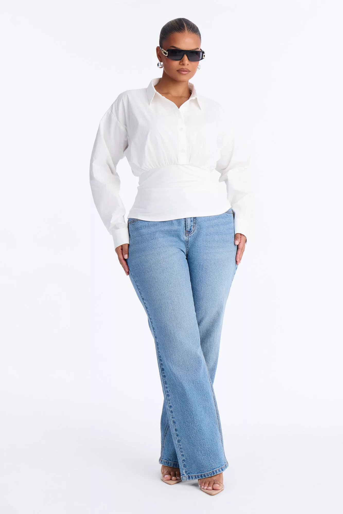 Quiet Crush Button Up Blouse - White